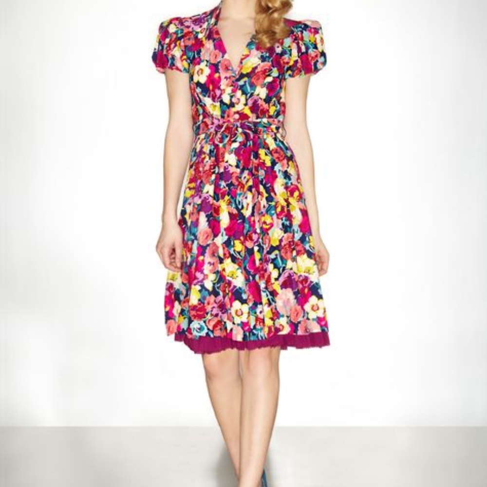 Silk Floral Betsey Johnson Dress